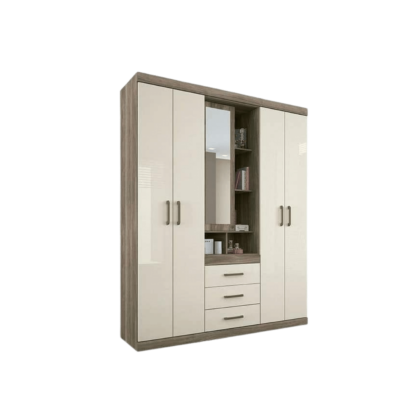 Varadero Wardrobe with Mirror, showcasing its sleek design and spacious interior, perfect for organizing your clothes and accessories.