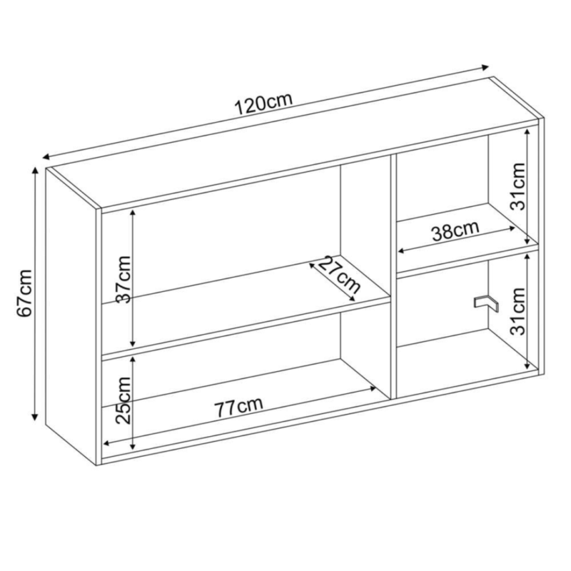 Renzo Hanging Kitchen Cabinet - Space-Saving Storage Solution