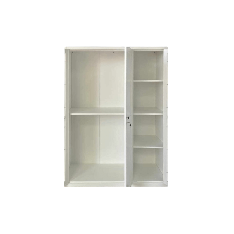 Forest 3-Door Metal Wardrobe, showcasing its spacious design and durable metal construction, perfect for organizing clothes and accessories.