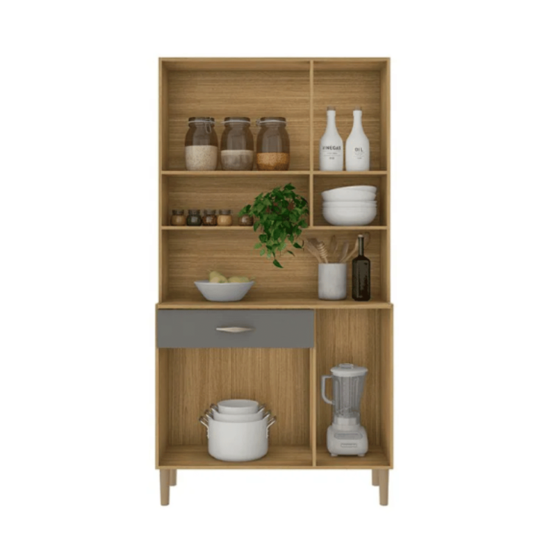 Arli Kitchen Cabinet - Contemporary Design, Spacious Storage, and Durable Construction for an Organized Kitchen Environment.