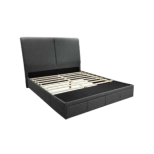 Modern bed frame with storage compartments, Felipe Bed Frame with Storage