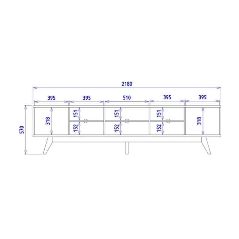 Fortez TV Stand: Sleek Design, Ample Storage, and Integrated Cable Management for a Stylish and Functional Entertainment Space.