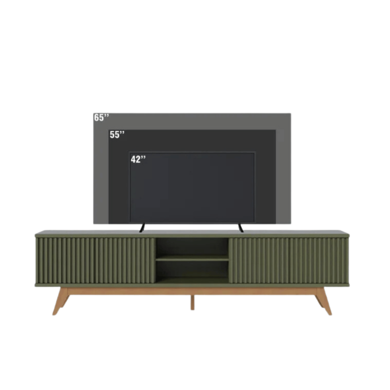 Fortez TV Stand: Sleek Design, Ample Storage, and Integrated Cable Management for a Stylish and Functional Entertainment Space.