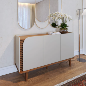 Jarrel Buffet Cabinet: Modern Design with Ample Storage for Dining Room Elegance.