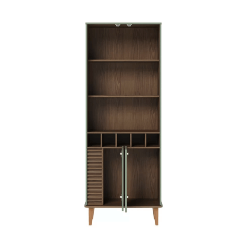 Jarrel Display Cabinet: Elegant Design, Ample Storage, and LED Lighting for Showcasing Your Treasures.