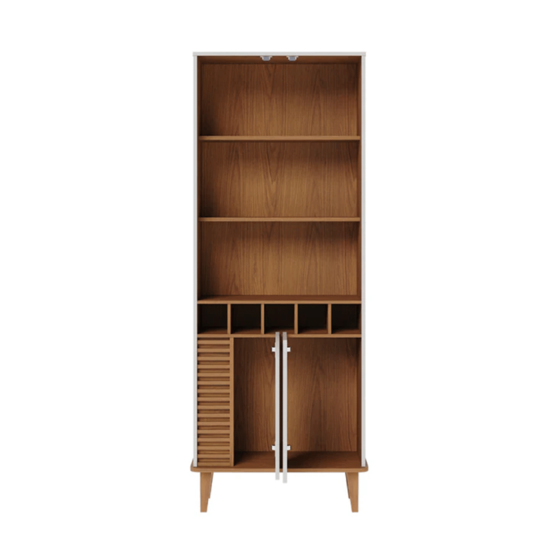 Jarrel Display Cabinet: Elegant Design, Ample Storage, and LED Lighting for Showcasing Your Treasures.