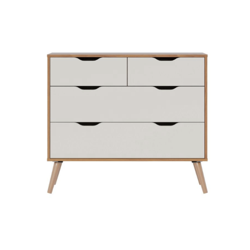 Moana Dresser - Chest Drawer: Modern Design, Spacious Storage, and Durable Construction for an Elegant Bedroom.