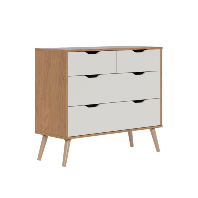 Moana Dresser - Chest Drawer: Modern Design, Spacious Storage, and Durable Construction for an Elegant Bedroom.