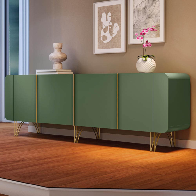 Salome Sideboard - Buffet Table: Elegant Design with Ample Storage for Dining Room Sophistication.