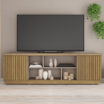 Simoun TV Stand - Modern Design with Ample Storage for a Stylish Entertainment Setup.