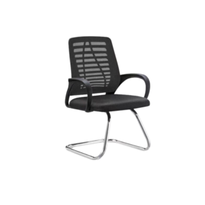 800-V Visitors Office Chair Mesh - Stylish and comfortable office chair from Empty Space with a breathable mesh backrest for a professional office environment.