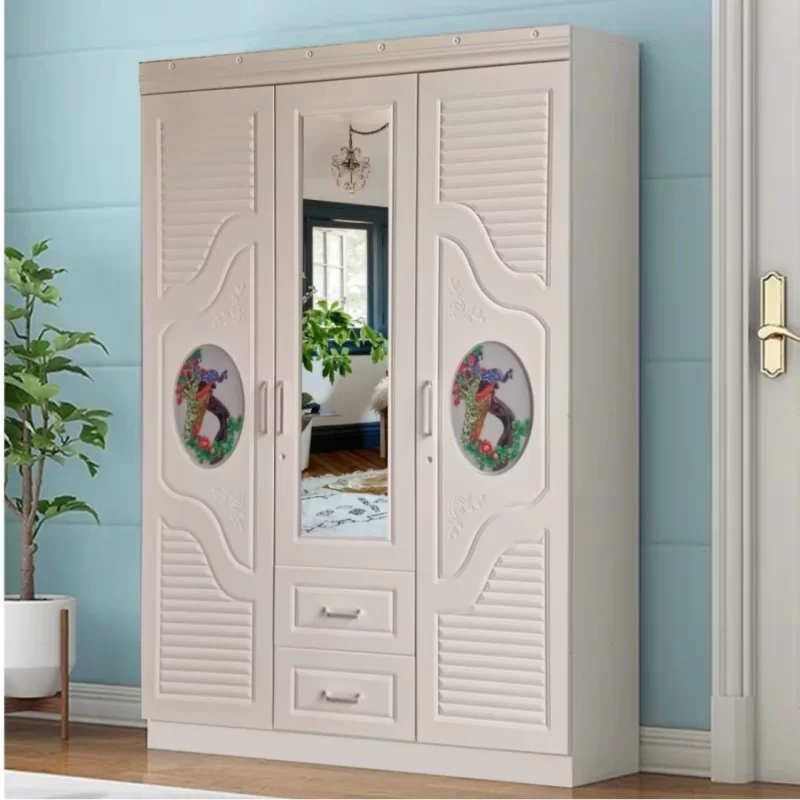 EsPw02B-30 3-Door Wardrobe featuring modern design, ample storage space, and durable construction for organized living