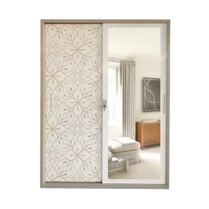 SL-03 2-Door Sliding Metal Wardrobe with sleek design, smooth sliding doors, and spacious interior storage.